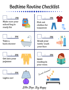Bedtime Routine Checklist