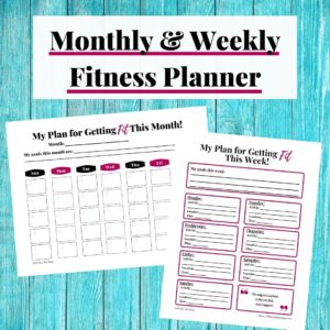 Monthly & Weekly Fitness Planner