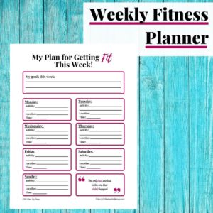 Weekly Fitness Planner