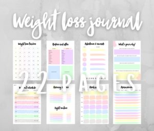 Printable weight loss journal