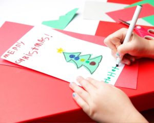 Indoor Christmas Activities for Families - Make Holiday Cards