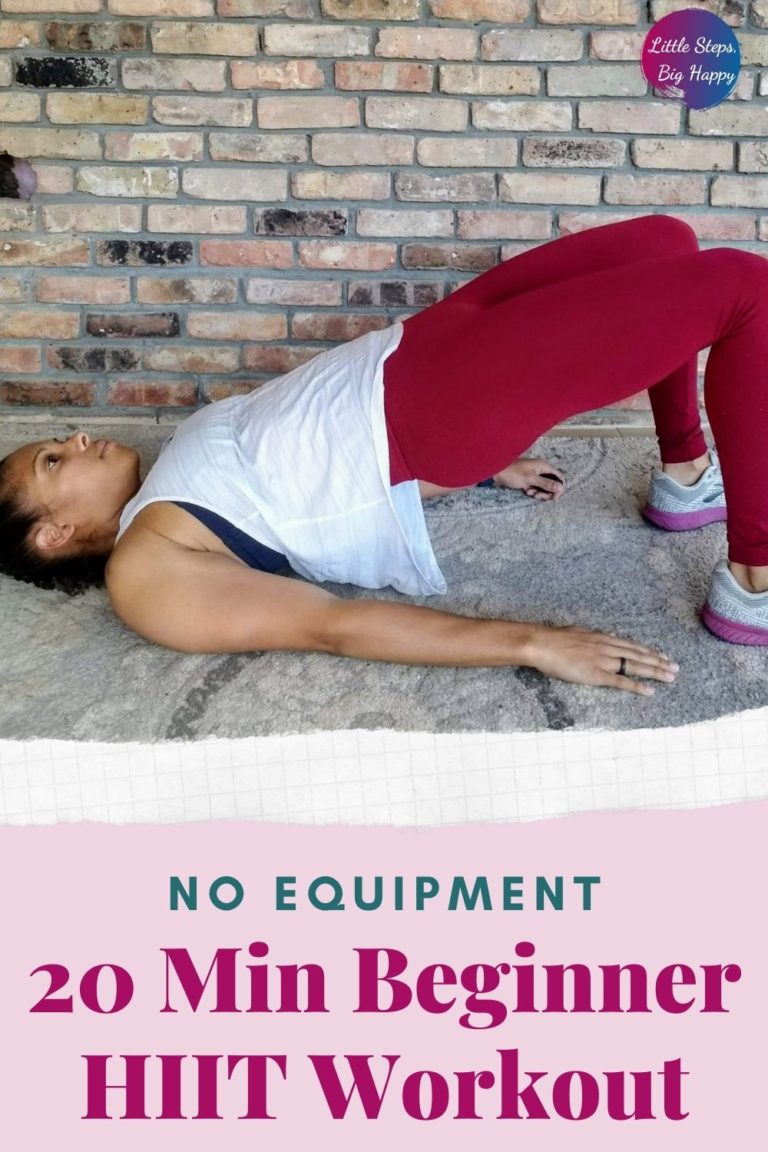 Quick 20 Minute Beginner HIIT Workout - No Equipment