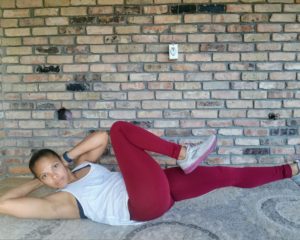 Bicycle Crunches Beginner HIIT Workout No Equipment