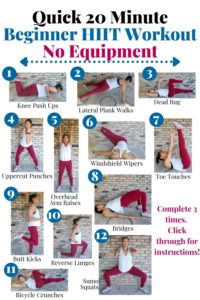 8 At Home Beginner Workouts For Females (Without Equipment)