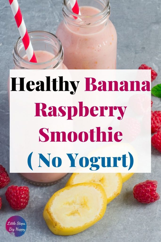 Yummy Frozen Banana Raspberry Smoothie Without Yogurt