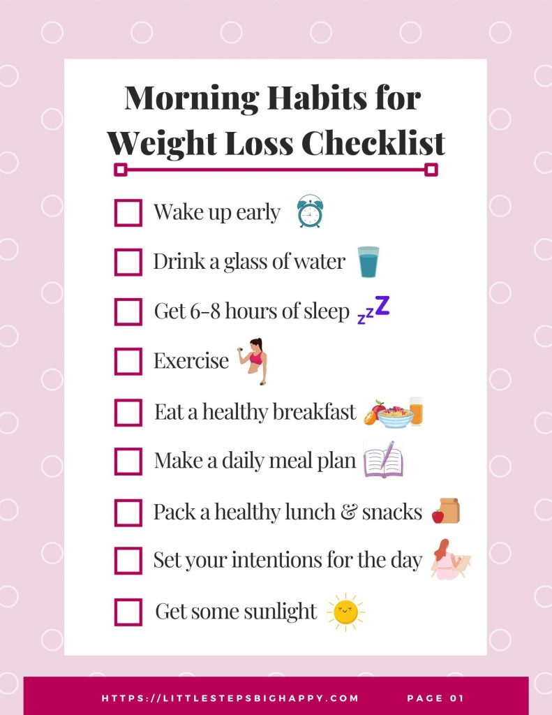 9 of the Best Morning Habits for Weight Loss – Little Steps, Big Happy