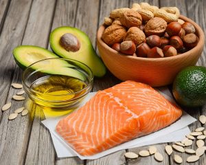 Examples of healthy fats: avocado, nuts, salmon, olive oil, and pumpkin seeds. - small diet changes to lose weight