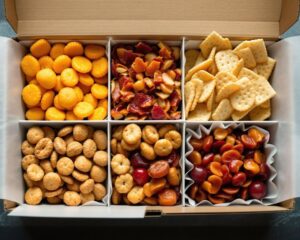 bow full of healthy road trip snacks non-refrigerated